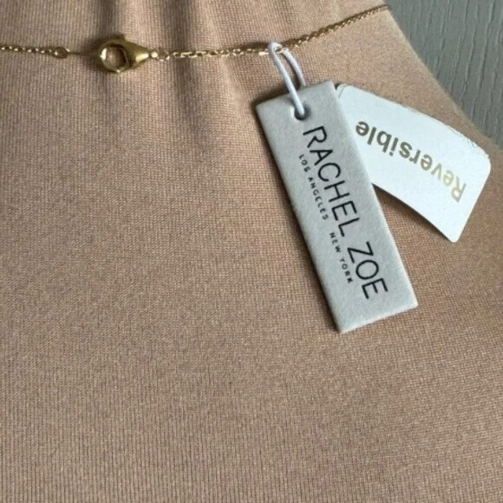 Rachel Zoe Sterling Silver 925 Gold Plated Clever Reversibl Necklace Pearl Onyx - Picture 16 of 16